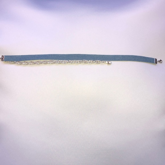 Blue Jean choker and matching bracelet bundle. - Picture 4 of 5